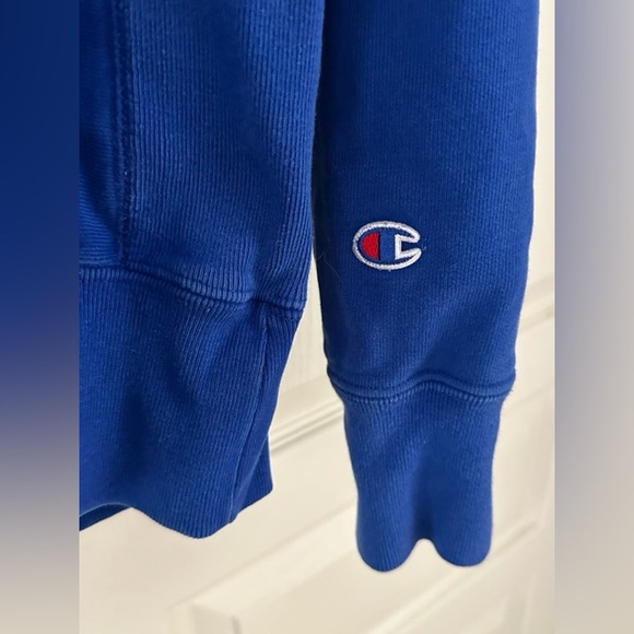 Champion Reverse Weave Blue Hoodie M - Picture 3 of 7